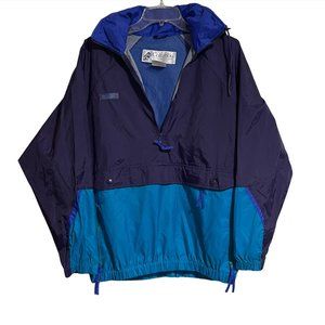 Vintage Columbia Sportswear Company 90’s Colorblock Jacket Windbreaker with Hood